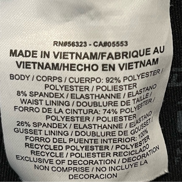 Nike Dri-Fit Swoosh cropped Leggings Sz Lg - Picture 6 of 8